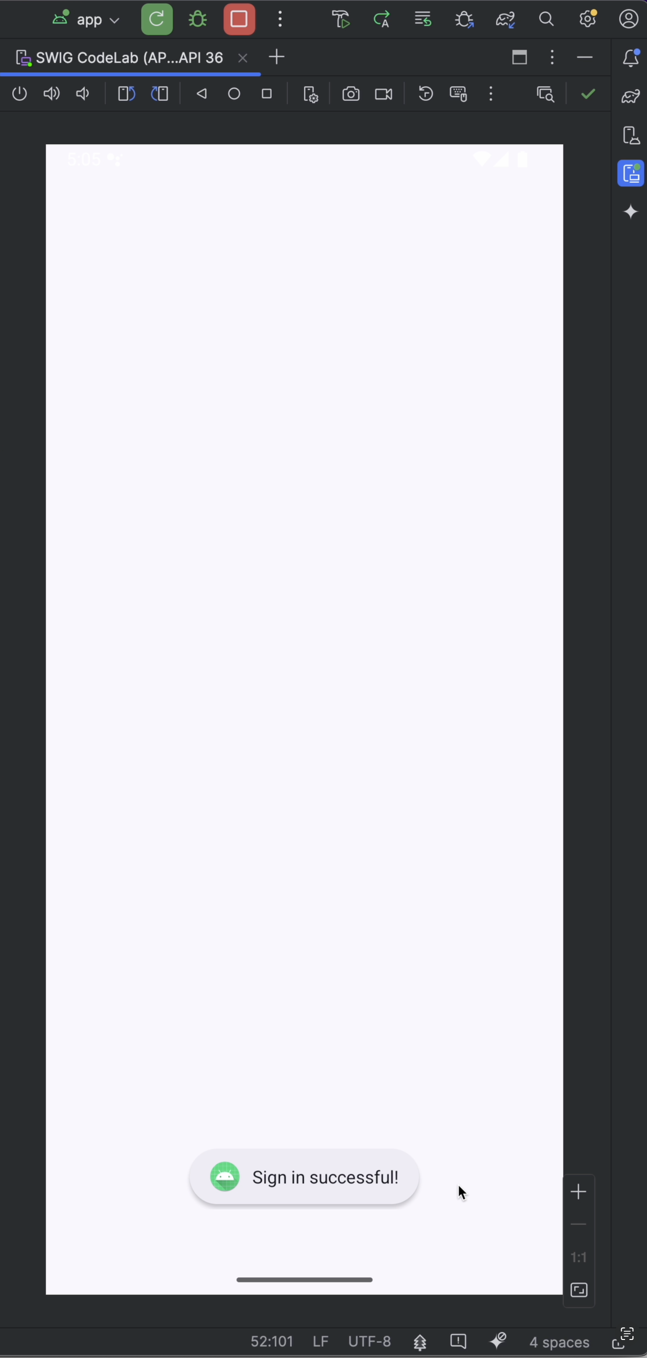 Bottom Sheet Success