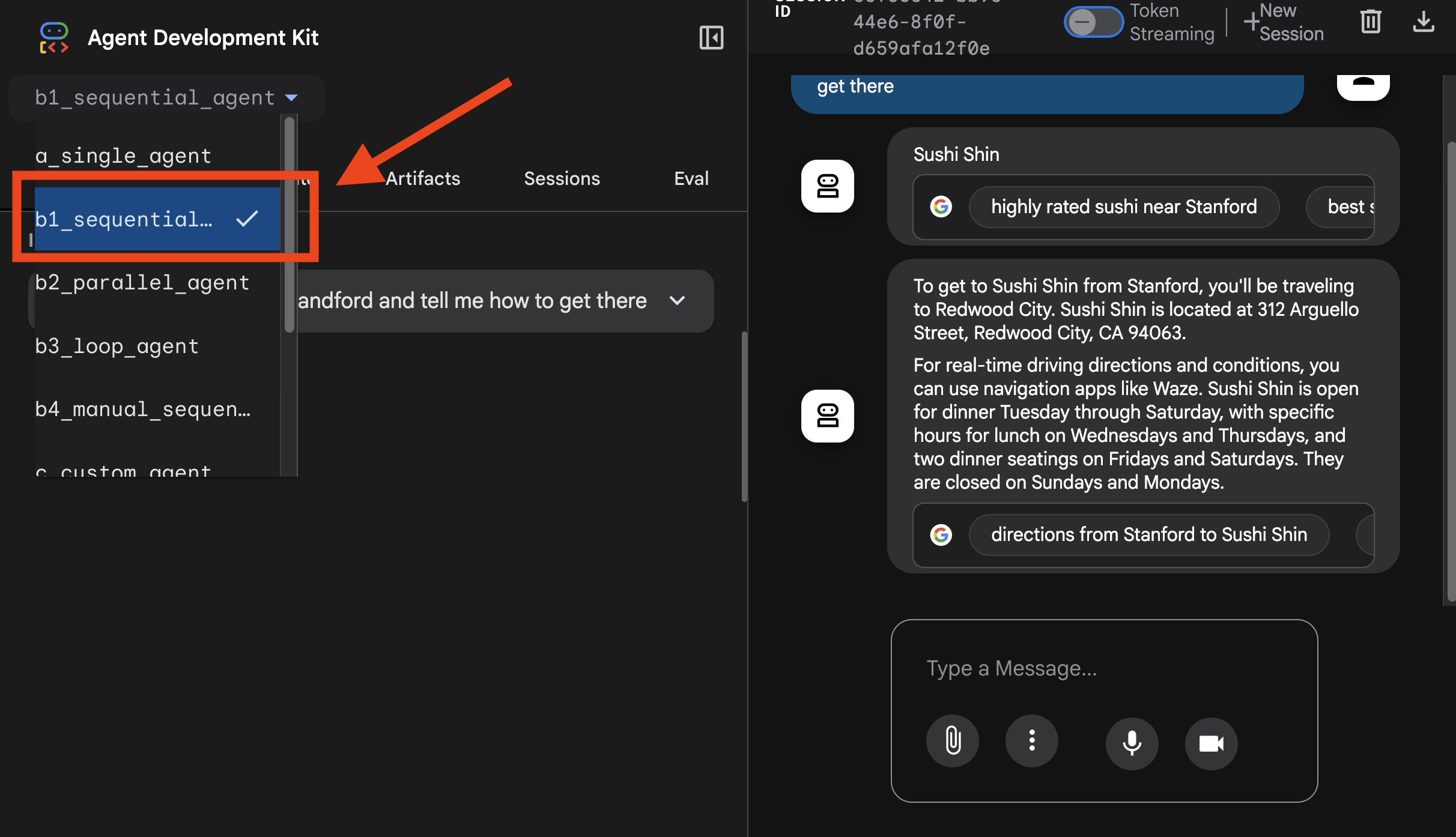 تتبُّع صورة لبرامج وكيلة متسلسلة