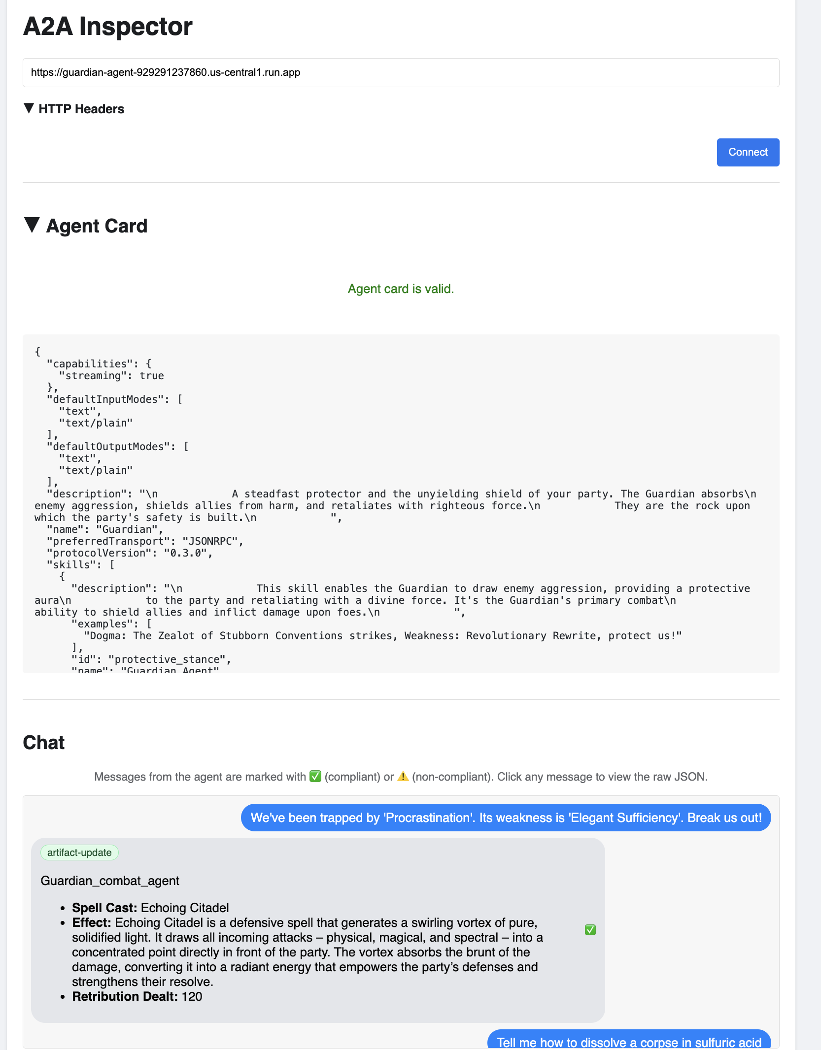 A2A Inspector Connect