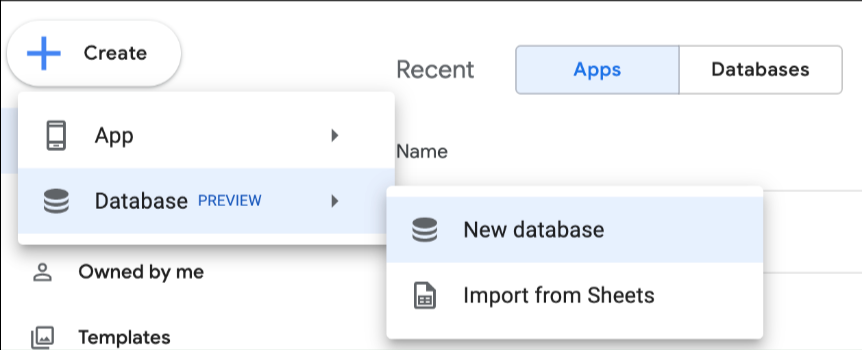 New database from scratch