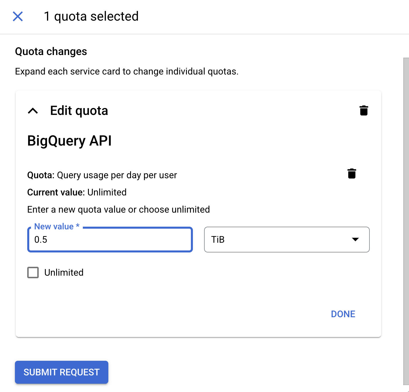 Kullanıcı başına günlük düzenleme kotası