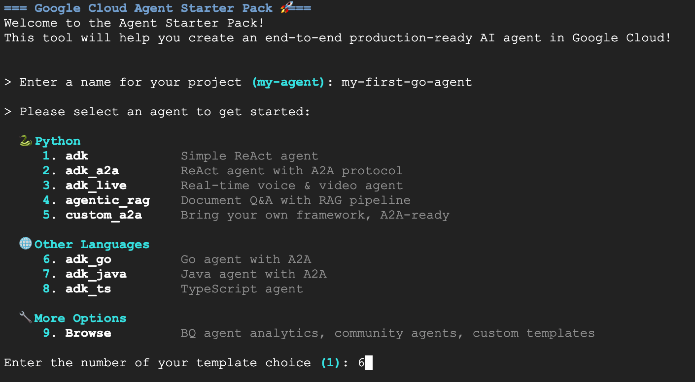 Agent Starter Pack の設定