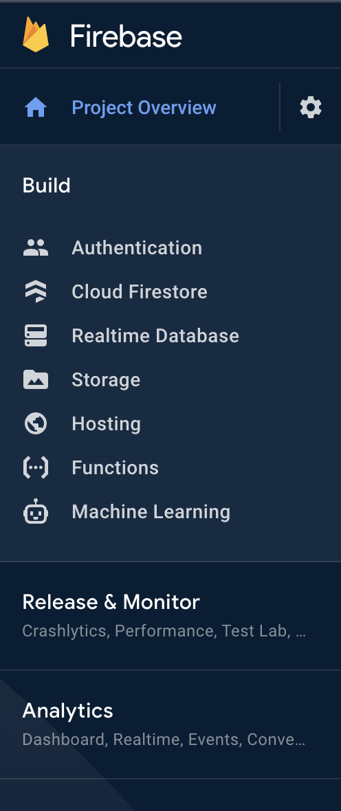 Emplacement Firebase Realtime Database