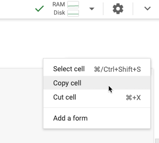 Copy cell