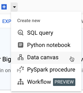 Open the Data Canvas