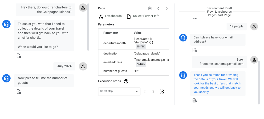 Una nuova conversazione Metti alla prova il percorso felice