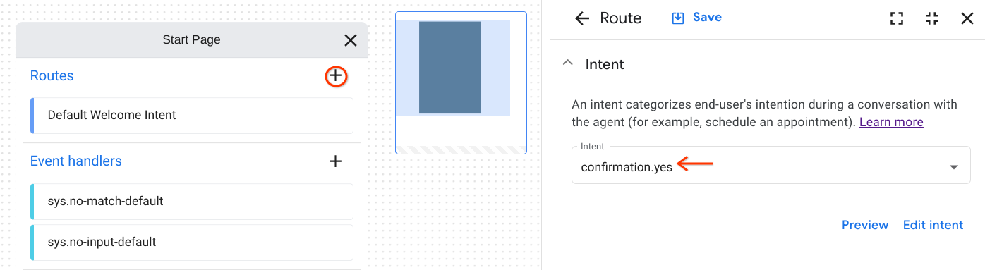 สร้างเส้นทางสำหรับ Intent Verification.yes