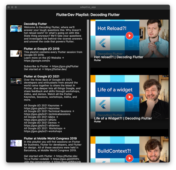 macOS पर चल रहा पूरा ऐप्लिकेशन