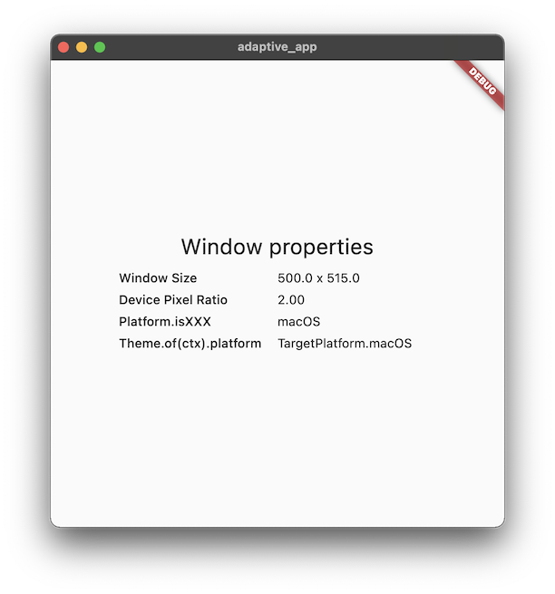 กำลังแสดงคุณสมบัติของหน้าต่างใน macOS