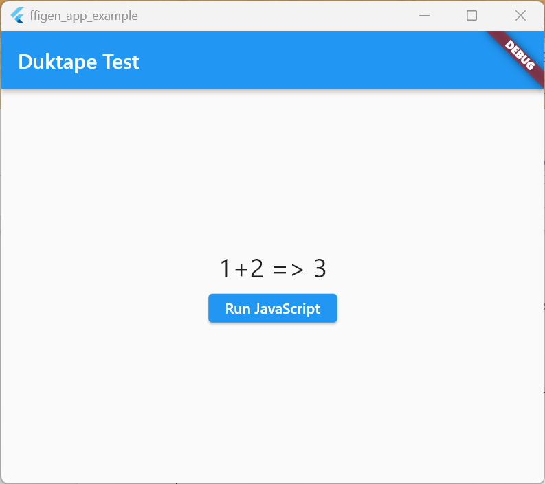 Windows ऐप्लिकेशन में Duktape JavaScript का आउटपुट दिखाना