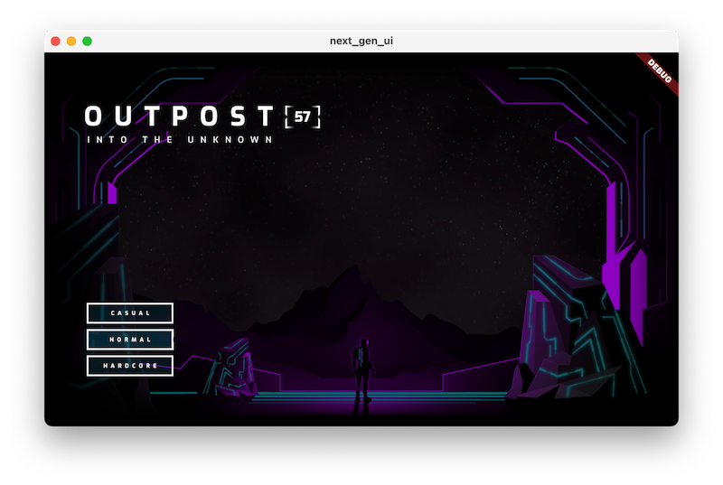 選取「Normal」難度的程式碼研究室應用程式,顯示染成紫色和青色的圖片素材資源。