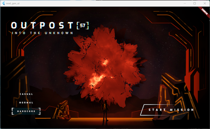 Application finale exécutée sur Windows
