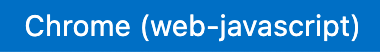 การตกแต่งแถบสถานะของ VSCode ที่แสดงเป้าหมาย Flutter คือ Chrome (web-javascript)