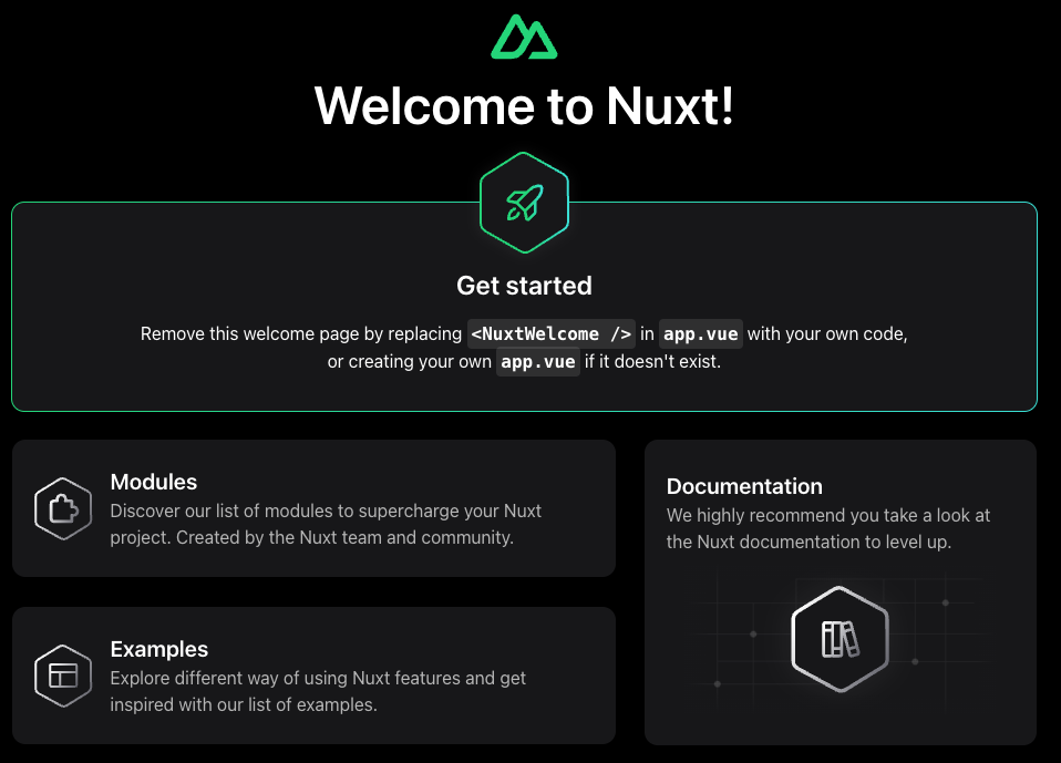 Nuxt.js 應用程式螢幕截圖