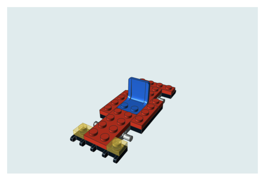 Modèle de briques avec seulement dix étapes de construction.