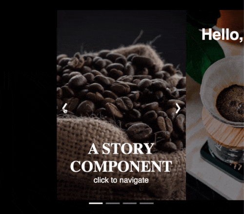 پیمایش بین کارتهای داستانی با کشیدن صاف