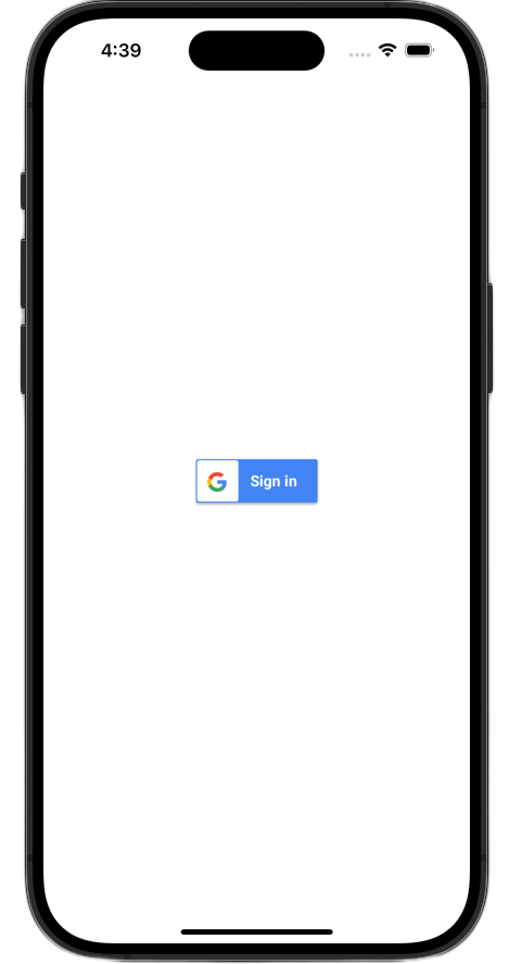 UIKit framework dark mode Sign in with Google button on the iOS simulator
