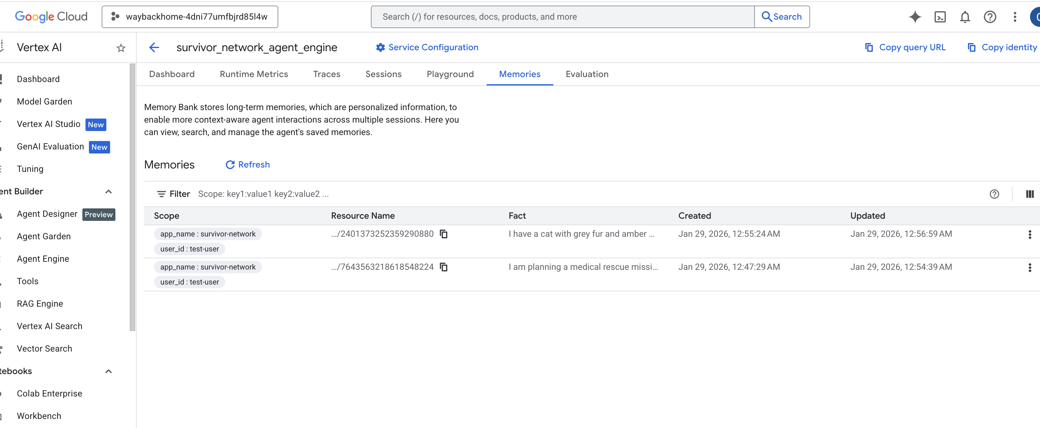 wyświetlanie wspomnień,