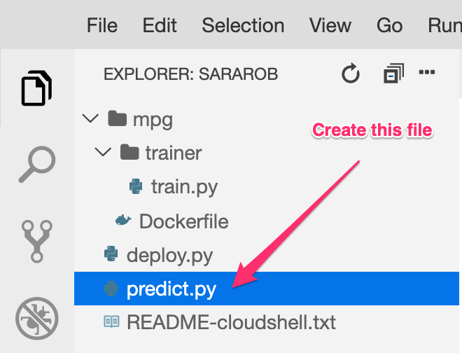 Create predict file