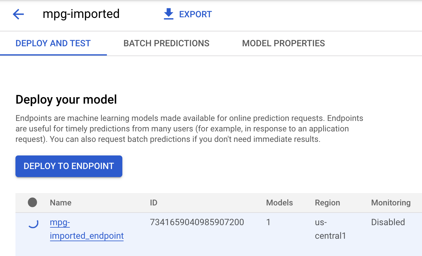 Pending endpoint