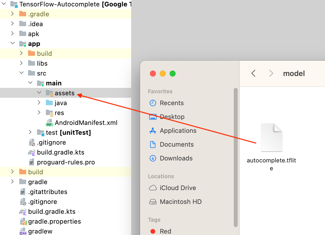 menambahkan model ke Android Studio