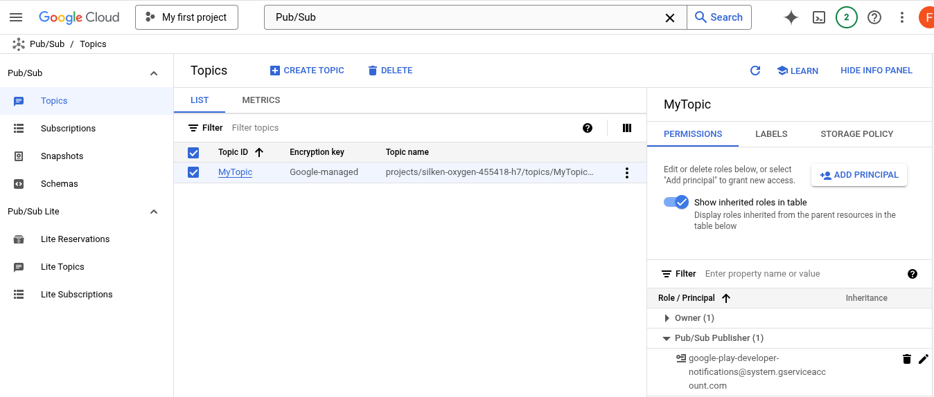 לוחצים על &#39;שמירה&#39; כדי להשלים את הגדרת הנושא.