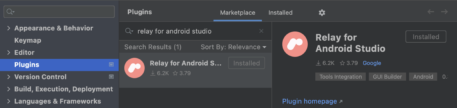 Einstellungen für Android Studio-Plug-ins