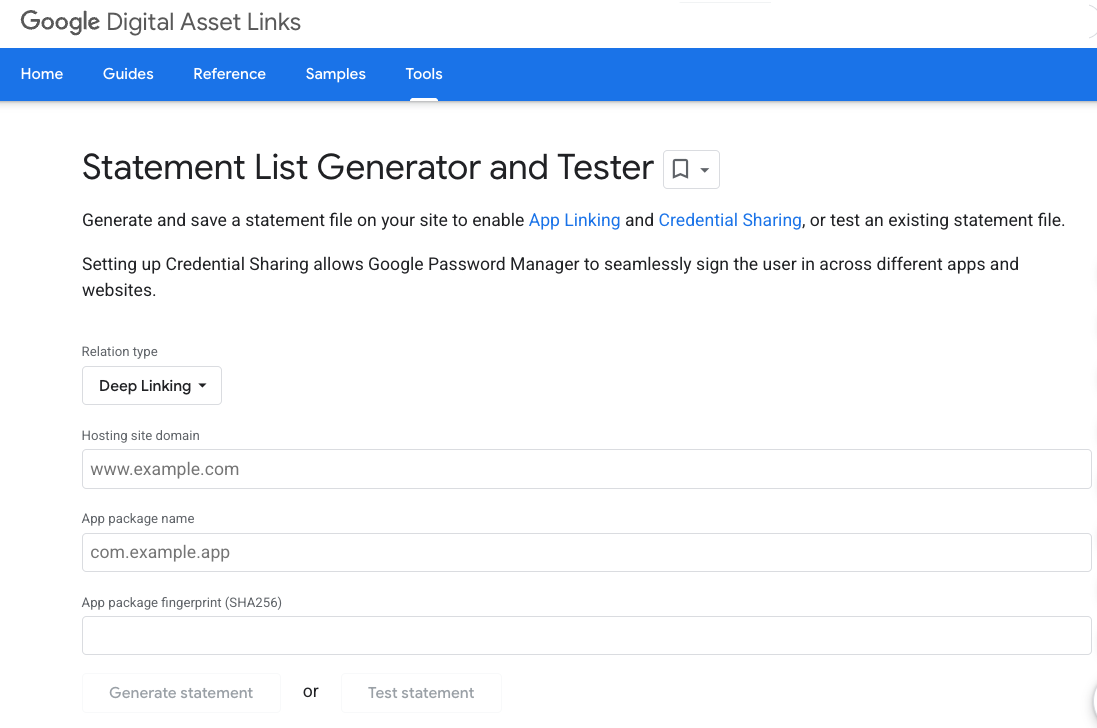 Statement Generator and Validator