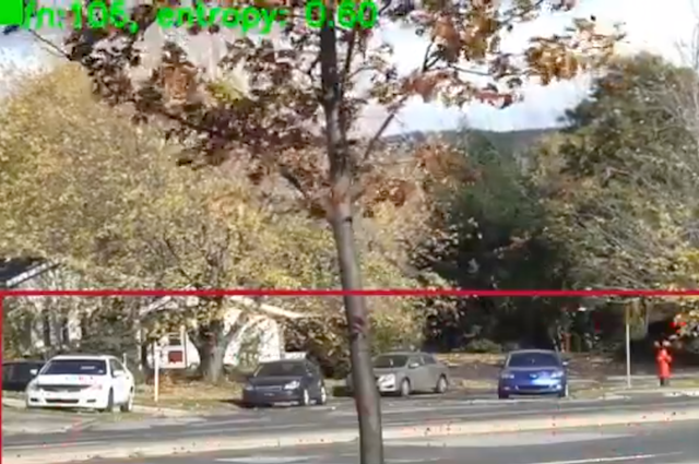 Zona de detecção de movimento: executa a detecção de movimento a partir da zona com anotação no vídeo de exemplo