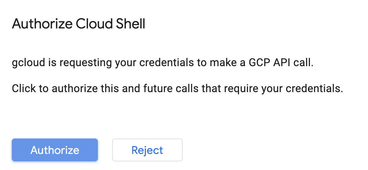 تفويض Cloud Shell