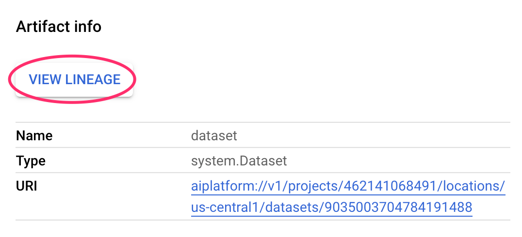 View lineage