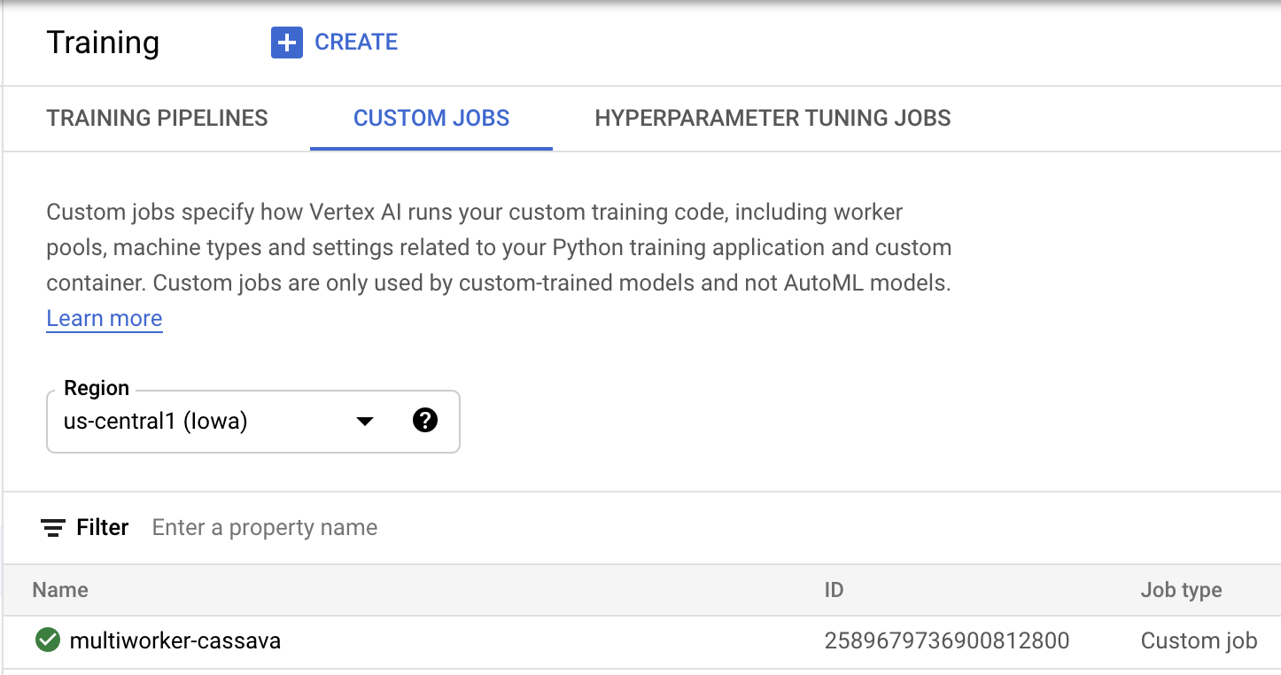 Custom jobs